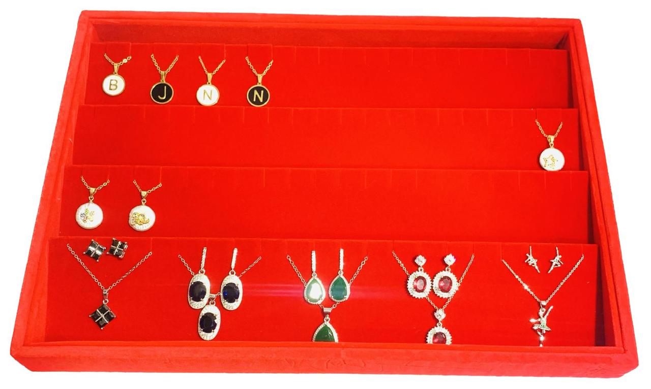 Exhibidor Charola De Joyeria Cadenas, Aretes, Juegos