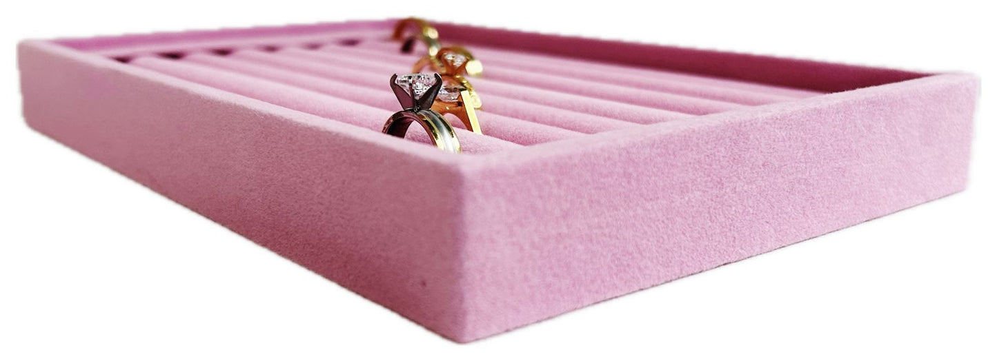 Exhibidor De Anillos Terciopelo Rosa 7t53