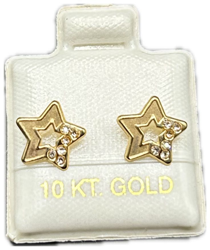 Broquel Oro 10k Estrellita