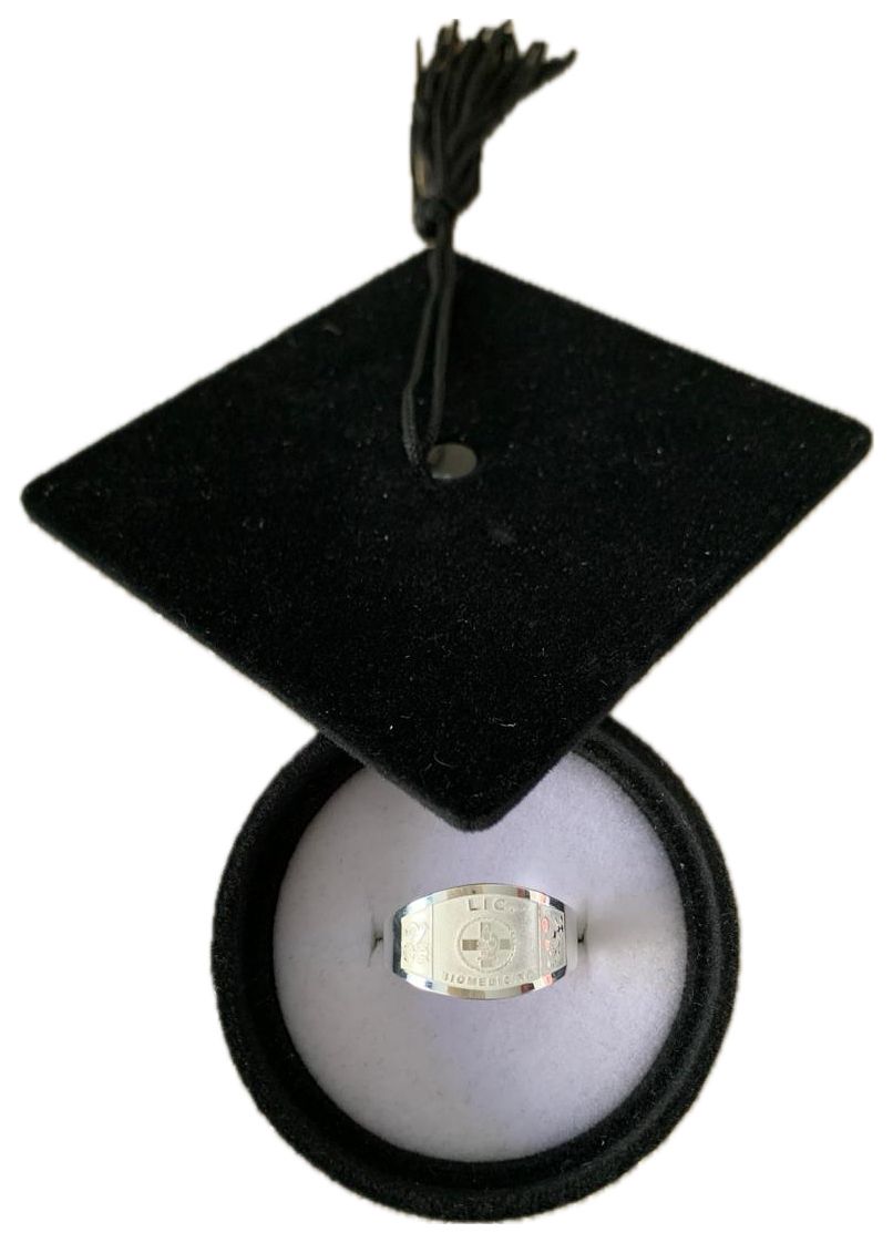 ANILLO DE GRADUACION PLATA BIOMEDICINA
