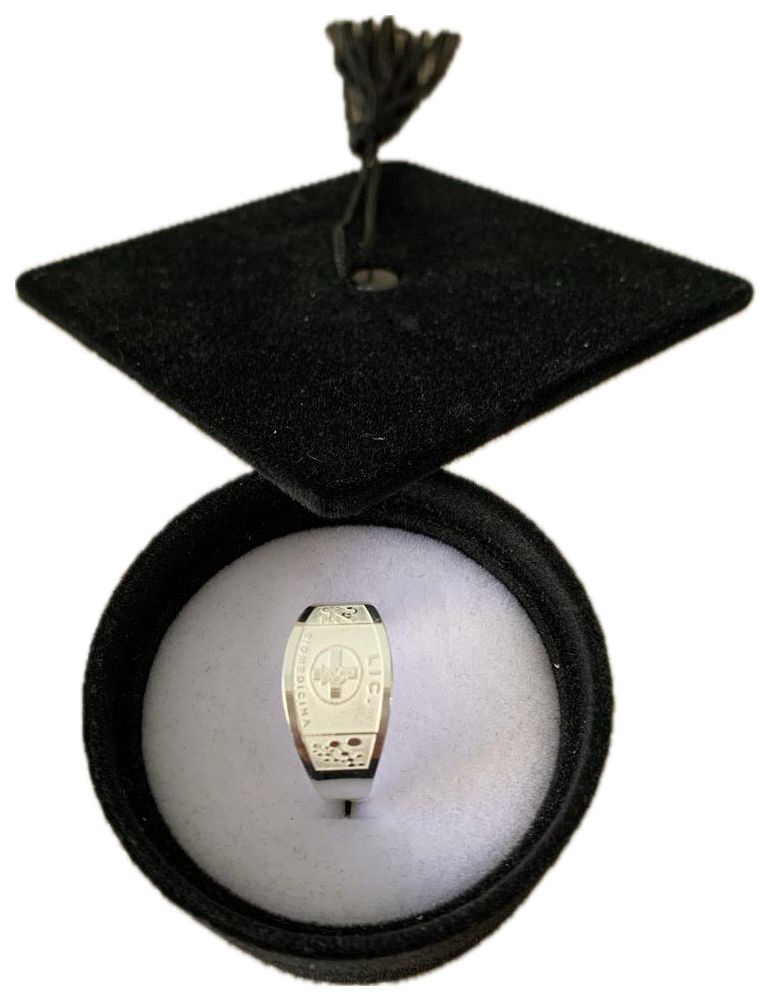 ANILLO DE GRADUACION PLATA BIOMEDICINA