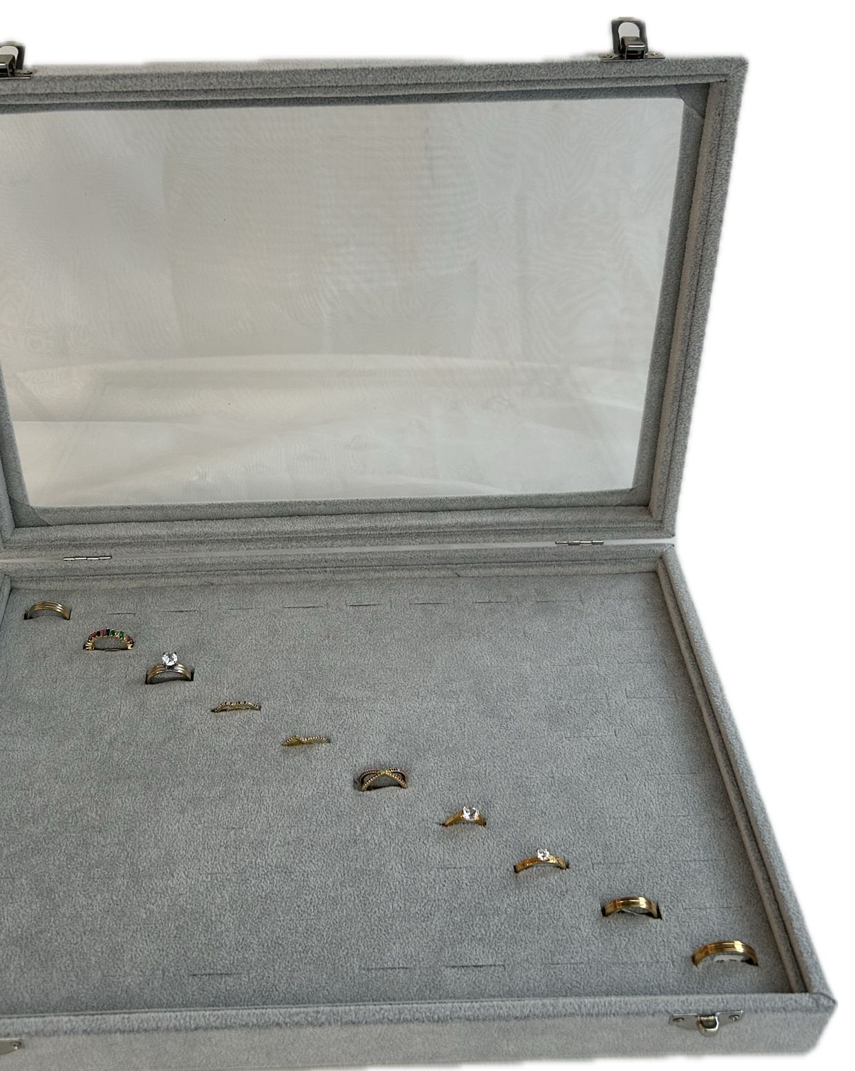 Exhibidor Alhajero Para 100 Anillos Hz38