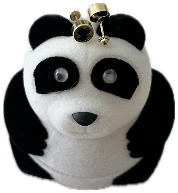 Broquel o Aretitos Oro 10k Figura Pandita