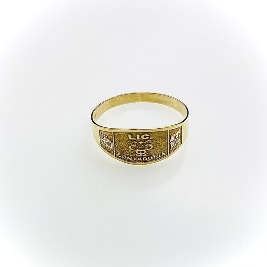 ANILLO DE GRADUACION 10K CONTADURIA