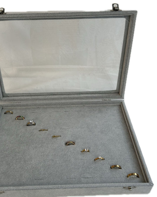 Exhibidor Alhajero Para 100 Anillos Hz38